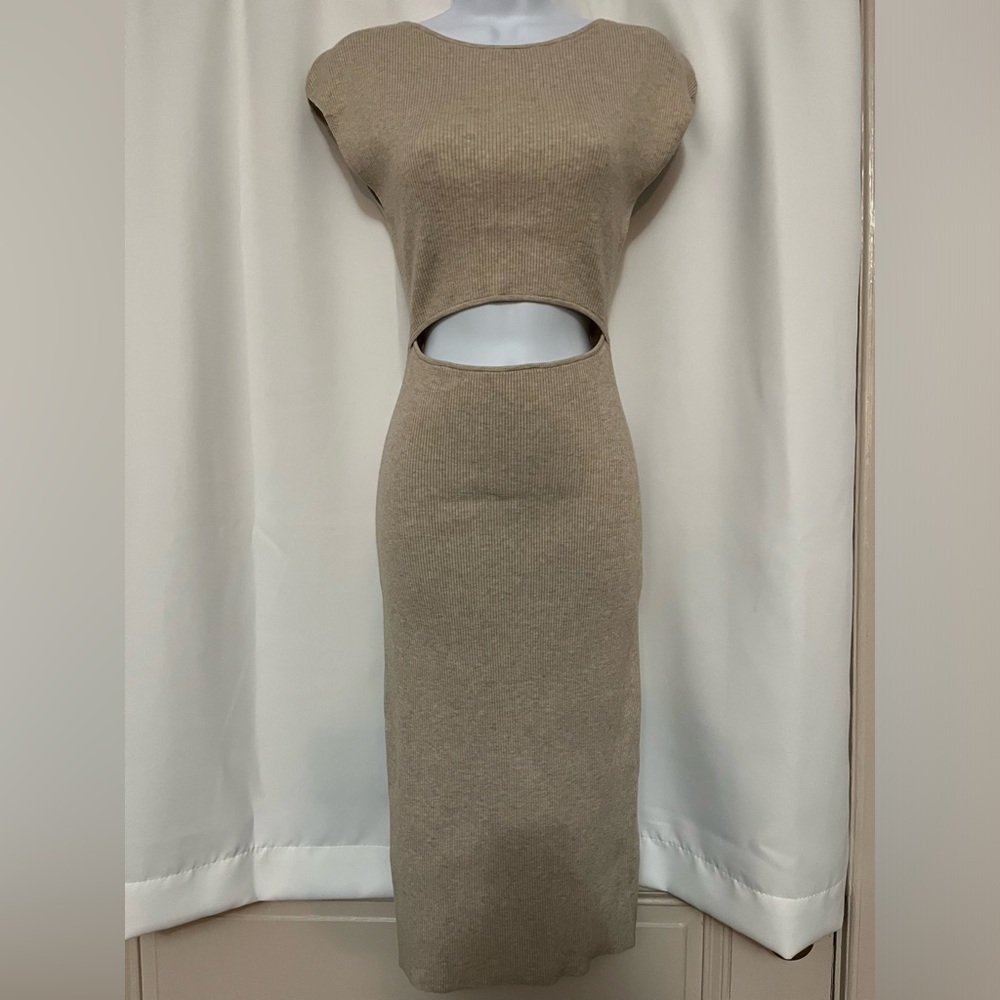 Fitted ribbed knit dress by Wilfred free